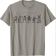 The Last of The Bugs Vintage Insect Music Humor Graphic T-Shirt