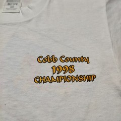Vintage 1998 Cobb County Championship Swimming Sports Graphic T-Shirt – Small