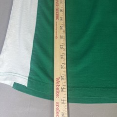 EIRE Ireland Mens Sz M Soccer Football Rugby Shirt Green White Shamrock #10 Logo