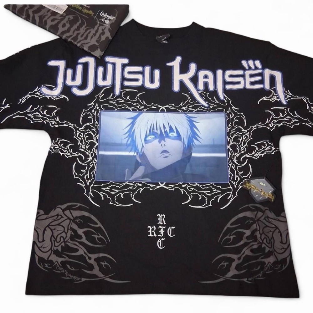 Civil Regime Jujutsu Kaisen Gojo Satoru Shibuya Incident XL Black T-Shirt