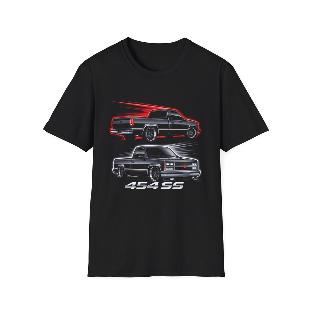1990 Chevy 454 SS Pickup Truck Shirt Retro Muscle Truck Graphic Tee