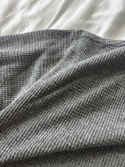 Ralph Lauren RRL Waffle Knit Men’s Henley Size L Grey (Original Price $145)