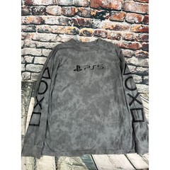 PlayStation PS5 Long Sleeve Gray Shirt Men’s Size L/G Gaming Top