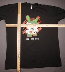 Jinro Dunny Shirt Mens XL Black Plum Soju Kid Robot Cartoon Tee American Apparel