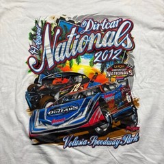 Dirt Car Nationals 2012 Tshirt Mens 3XL Big Print Front And Back Volusia Racing