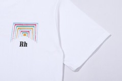 RHUDE NEW Men Women High Quality Leisure Cotton Short Sleeve T-Shirt Polo M-2XL