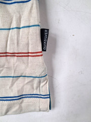 Quiksilver Mens Tank Top Small Stiped Logo Retail $29.50 Casual NWT