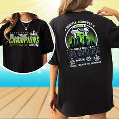 Seattle Seahawks Super Bowl LX Champions 2026 2-Sided Fan Shirt S-5XL