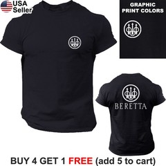Beretta T-Shirt Firearms 2nd Amendment Gun Rights Pistol Tactical Men BBR03