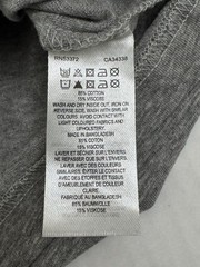 French Connection Embroidered Peace Graphic Tee Grey Size S C49