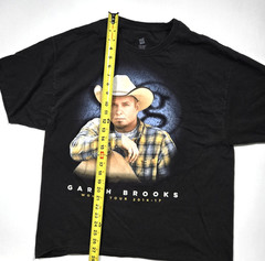 Garth Brooks World Tour 2017 double-sided big graphic XL black t-shirt