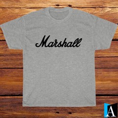 New Shirt Marshall Amplification Music Logo Black/Grey/Navy/W T-Shirt Size S-5XL