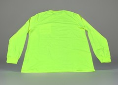 NEW Wrangler Workwear Men’s Hi-Vis Yellow Long Sleeve Pocket T-Shirt Size 3XL