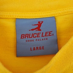 Bruce Lee x Shoe Palace T-Shirt Mens Large Yellow Short Sleeve Dragon Logo