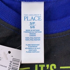The Children’s Place Boys Size Small 5/6 Blue 2 Piece Pajama Top Set NWT