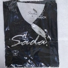 Sada Men’s Black M Cotton Knit V-Neck Short Sleeve T-Shirt