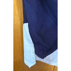 VTG Karl Kani Est. 1989 Mens T-Shirt Small Blue White Striped Trim Short Sleeve