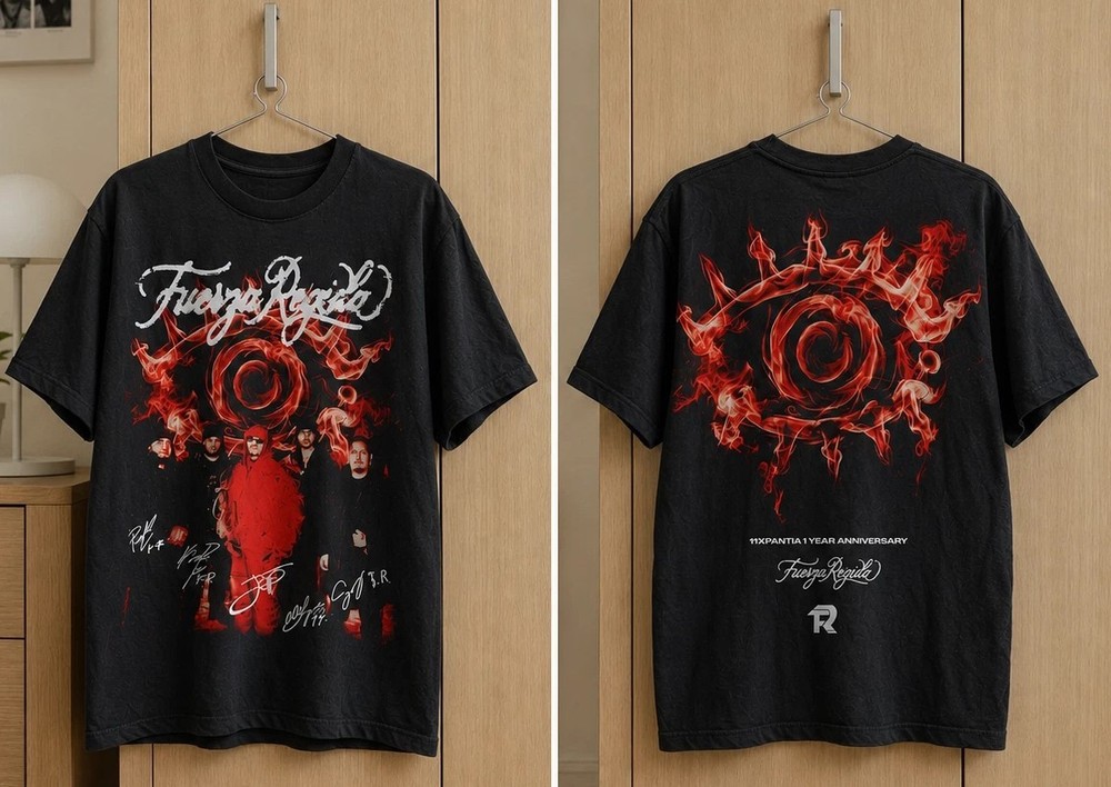 Fuerza Regida Anniversary T-Shirt Full Size S-5XL Gift Fan KK2682