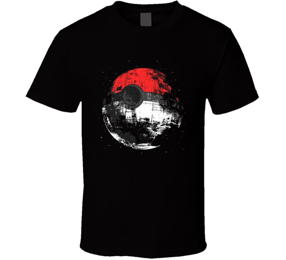 Poke Ball Pokeball Death Star Game Wars Gaming Funny T Shirt Tee Gift New