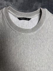 BYLT Men Brushed Herringbone Box Tee Mid Heather Grey Size L (NWT)