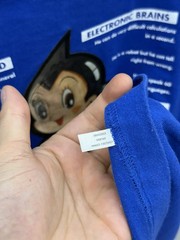 Vintage Japanese Rare Astro Boy Might Atom 3D Holographic Tee Size L