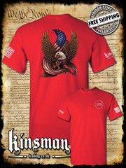 American Flag / Eagle 1776 2-Sided T-Shirt / Patriot Freedom USA 2nd Amendment