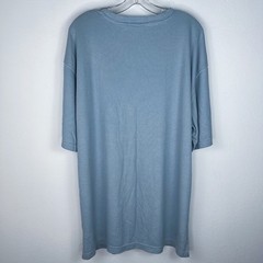 Vintage Linea Dome Men’s Shirt XL New Blue Short Sleeve Textured Casual Crew
