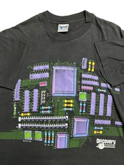 Discovery Channel CPU Motherboard Single Stitch Vintage T-Shirt 90s Med US