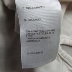The North Face Men’s L/G Large Cream Long Sleeve T-Shirt 100% Cotton Crew Neck