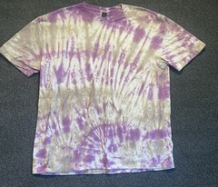 Hand Dyed Tie Dye Short Sleeve Shirt XL. Unisex For Men And Women. 100% Cotton.