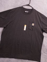 NEW Carhartt Shirt Mens Extra Large Loose Fit Heavyweight Pocket Tee Gray Casual