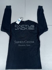 Nike Men’s Cactus Jack Service Center Shirt Black Travis Scott Long Sleeve Sz M