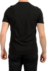 Versace Men’s Black Short Sleeve Gold Logo Embroidery T-Shirt US 2XL IT 56