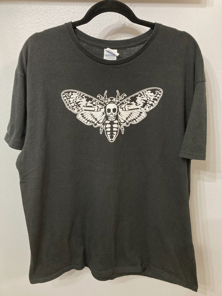 From Delta Pro Weight T-Shirts Death’s Head Moth Unisex Classic Graphic Tee Blk