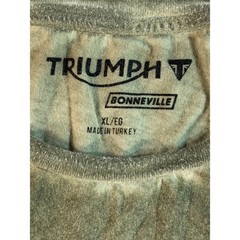 Triumph Bonneville Street Scrambler Graphic T-Shirt Mens XL Green Motorcycle Tee