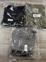 Lot Of 3 Black Rifle Coffee T Shirt Mostly Peaceful Coffee Or Die AR Grey SZ XL