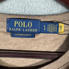 Polo Ralph Lauren Shirt Mens L Brown Custom Slim Fit Classics Pony Tee
