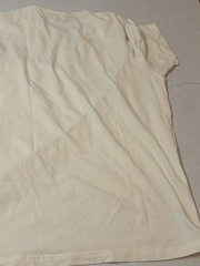 CityLab Stretch Slim Fit T-Shirt, Crew Neck, Off White Yellow XL Combed Cotton