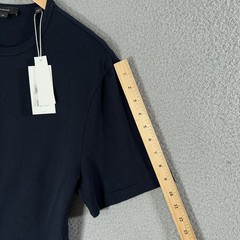 NEW Vince Shirt Mens Large Navy Cotton Garment Dye Crewneck Tee FLAWED
