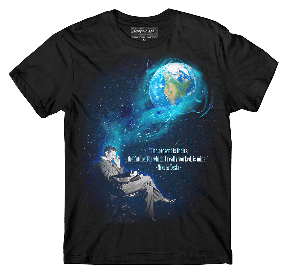 Nikola Tesla t-shirt, Tesla dream t-shirt, Free Energy t-shirt,scientist t shirt