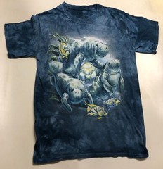 Manatee Sea Cow Marine Aquatic Wildlife Ocean Animal Blue Mountain T-Shirt S-2X