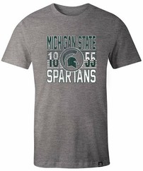 New Michigan State Spartans T-Shirt Official NCAA Gray Men’s Size L Large NWT