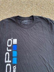 Go Pro Shirt Mens S Black Short Sleeve Casual Cotton Be a Hero Adventure Camera