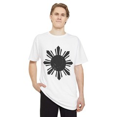 Filipino Sun Longline Drop Tail Tee Pinoy shirt Streetwear Urban Long Body S-2XL