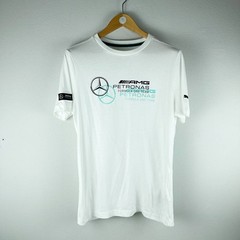 Mercedes AMG Petronas F1 Mens Logo T-shirt white size M