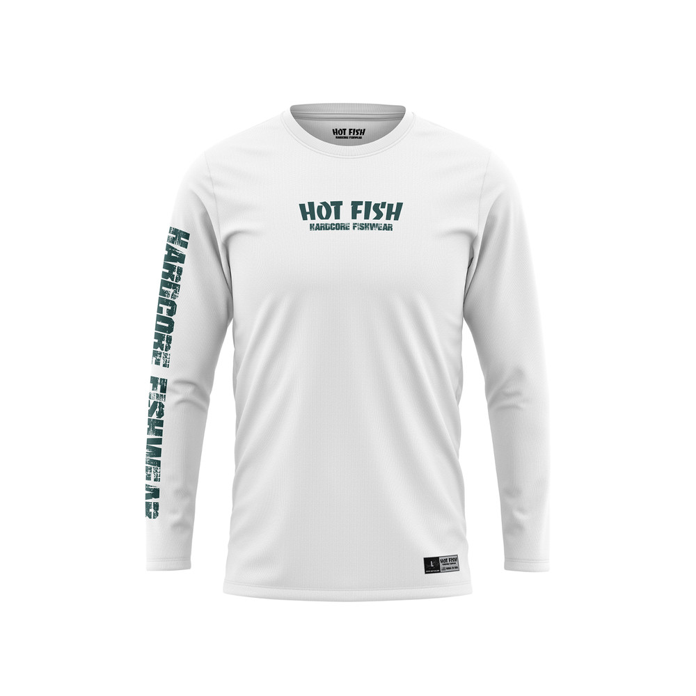 BARRACUDA HOT FISH – Men’s Green Long Sleeve Fishing Shirt – UPF Protection
