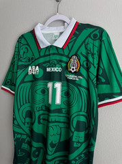 Mexico 1998 World Cup Home Jersey – Cauhtemec Blanco #11