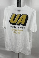 Under Armour UA Body Shop Men’s White Graphic T-Shirt Size LG NWT