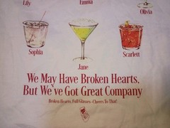 NWT Mad Engine Broken Hearts Social Club Medium White Cotton Graphic Crew Neck