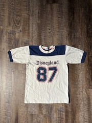 Vintage 80s Disneyland 87 Jersey T-Shirt Kids Size Large